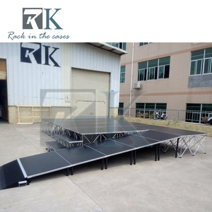 Plataforma de escenario portátil inteligente de aluminio moderna y duradera con rampas para decoración de eventos y bodas - Product Image 2