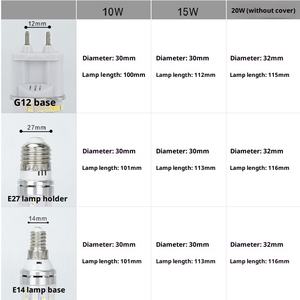 उच्च लुमेन जी 12 मकई लैंप-20w 2800lm और 240 के लड - Product Image 4