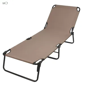 NPOT 캠핑 침대, 4 개의 등받이 위치와 2 개의 발 위치 캠프 코트로 완벽하게 조정 가능, 위치 조절이 가능한 접이식 침대