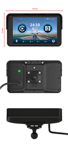 Enregistreur et CarPlay pour moto 7 pouces 2 <span class=keywords><strong>en</strong></span> 1, CarPlay et Android Auto sans fil, compatible avec <span class=keywords><strong>Siri</strong></span> et Google Assistant - Product Image 6