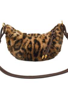 Nouveau sac à bandoulière/sac travers pour femme 2026, imprimé léopard, en peluche, tendance et le plus vendu - Product Image 3