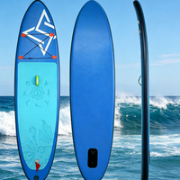 Planche de SUP gonflable haut de gamme, épaisse, anti-crevaison, avec système à 3 ailerons, portable, design coloré tendance, pour activités de plein air