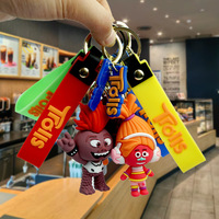 Llavero de Peluche de Trolls, Accesorios de Goma para Bolsa o Mochila, Juguete Unisex para Niños de 14 Años en Adelante, Versión Q, Serie de Moda, Regalo