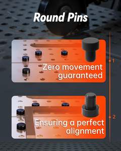 Ensemble de pinces et de goupilles de table de soudage, accessoires en acier au carbone pour une fabrication métallique précise - Product Image 6