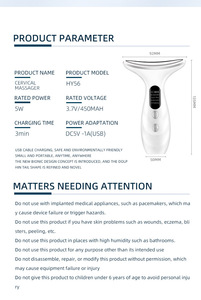 Impresión de masaje para el cuello facial Recreación de un dispositivo de belleza para el cuello Eliminador de arrugas Cuidado DE LA PIEL Masaje facial - Product Image 6
