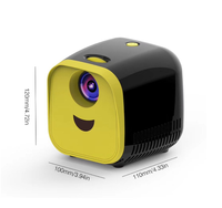 Mini projecteur L1, projecteur portable USB pour enfants, 1000 lumens, micro projecteur vidéo 320x240p pour la famille, pour ordinateur portable, PC, TV