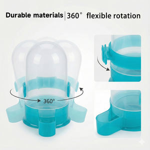 Bebedero Automático Moderno <span class=keywords><strong>de</strong></span> Plástico <span class=keywords><strong>para</strong></span> Pájaros, Perros, Palomas, Loros, Gallinas y Gatos, Suministros <span class=keywords><strong>para</strong></span> Palomas Mensajeras - Product Image 6