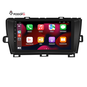Radio de Coche Podofo Doble DIN de 9'' con Android, Carplay y Android Auto para Toyota <span class=keywords><strong>PRIUS</strong></span> <span class=keywords><strong>2012</strong></span>, RDS HIFI, Venta al por Mayor OEM - Product Image 1