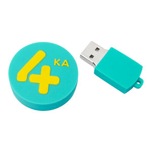 Clé USB avec logo OEM, clé USB 64 Go, badge scolaire rond <span class=keywords><strong>en</strong></span> silicone, clé USB personnalisée, cadeau - Product Image 6