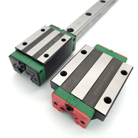 Rail de guidage linéaire CNC HGH Roulement coulissant à ligne droite en acier Curseur à bride HG20 pour bride HGH/HGW15 20 25 30 35
