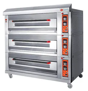 Comercial 3 deck 6 trays electric infrared oven for mini bakery