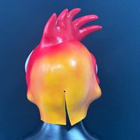 Masque en latex rigolo de coq, fabriqué en usine, pour adulte, couvre-tête intégral en caoutchouc, idéal pour Halloween, déguisement, fête, fournisseur