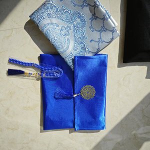 3 teile/satz muslimischer Gebets teppich Set mit elegantem Beutel 99 Perlen Perlen gebet Tasbih tragbare Gebets matte für Frauen Eid Hochzeits geschenke - Product Image 6