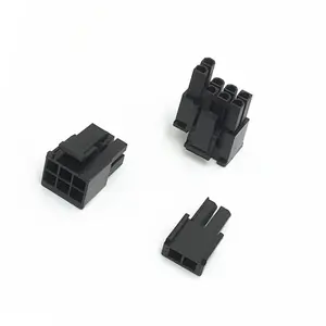 MX4.2 5557 plastic shell 6+2 pin graphics module 8p 6 2 slide rail connector black male shell