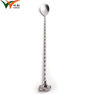 Best Selling 3D Ram Shape Long Handle Mini Metal Mixing Coffee Tea <b>Spoon</b> - Product Image 4