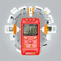 Aneng M113 Multimeter Mini 1999 Counts Digital Cerdas Pengukur Tegangan AC/DC Ohm NCV Alat Listrik Instrumen Pengukuran