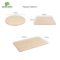 Nouvelle table de jardin en pierre frittée 70x70cm avec bord en aluminium, surface facile à nettoyer pour restaurant, café, mobilier extérieur