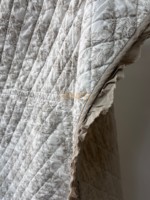 Parure de lit de luxe classique 3 pièces avec couvre-lit matelassé et garnissage en polyester, écologique, toutes saisons, douce, imprimé tendance