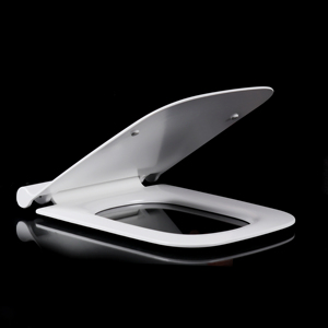 <span class=keywords><strong>Tapa</strong></span> de inodoro cuadrada blanca europea moderna al por mayor con función de cierre suave y liberación rápida <span class=keywords><strong>universal</strong></span> - Product Image 2