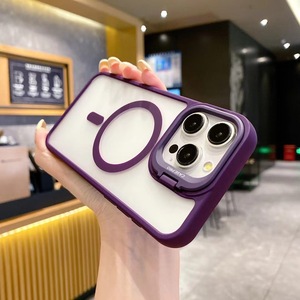 เคสใสระบบแม่เหล็กสำหรับ iPhone 16 PRO MAX พร้อมที่ยึดเลนส์กรอบอะคริลิคใสสำหรับ iPhone 15 14 13 12 - Product Image 6