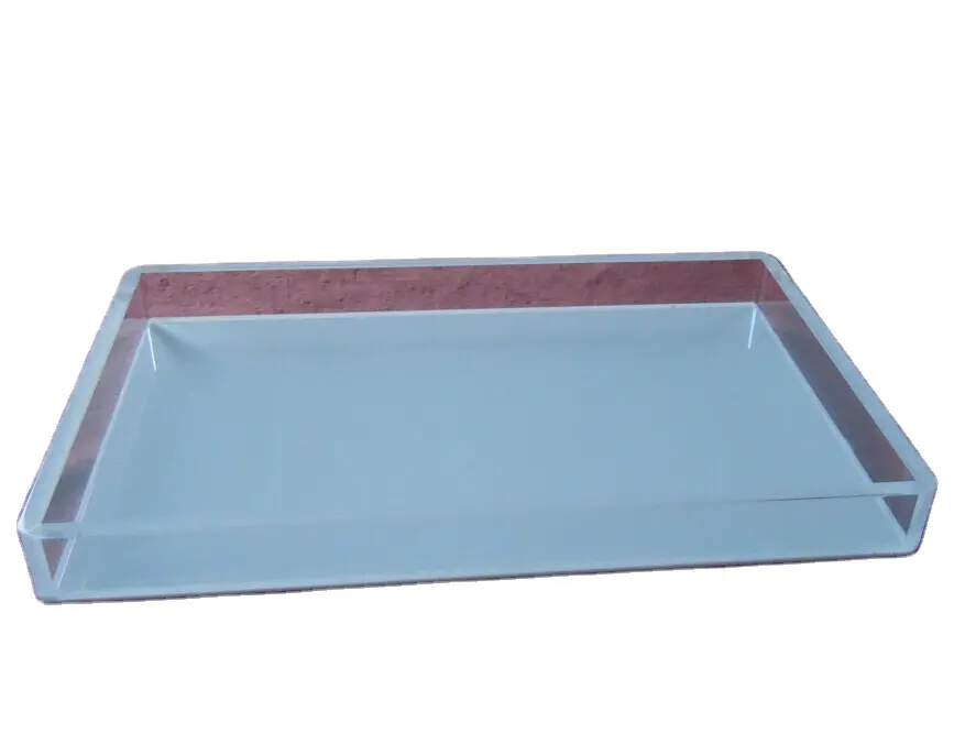 New High quality white acrylic tray for tea sets and cutlery