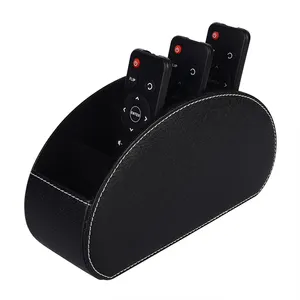Leather Storage organization Universal Hotel TV Remote Control Holder,Leather TV Remote Control Holder with home supply