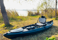 Real Young 10 ft Dace pro personne seule pour le surf bateau de pêche voyage en plastique Roto casting bateau bateau à aubes kayak