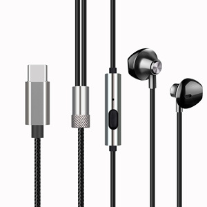 หูฟังอินเอียร์สเตอริโอเบสหนักแบบดิจิตอล Type-C ระดับออดิโอไฟล์ พร้อมสายยาว 120 ซม. สำหรับ 16 สำหรับ <span class=keywords><strong>Honor</strong></span> - Product Image 1