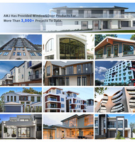 AMJ Australian As2047 Toldo comercial de doble acristalamiento Ventanas Impermeable a prueba de viento Ventanas colgantes Ventana de aluminio