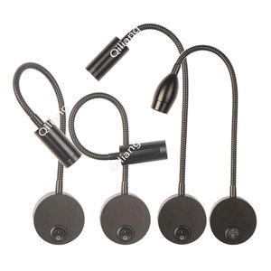 Lampe de lecture murale noire à LED avec puce Cree, design <span class=keywords><strong>flexible</strong></span> à col de cygne pour une utilisation en chambre, garantie de 5 ans - Product Image 3