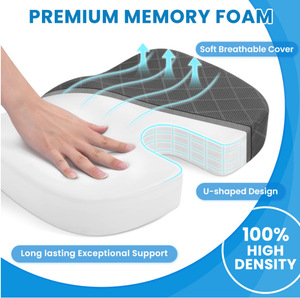 Almofada de Assento Médica para Hemorroidas e Ciática, Almofadas de Pelúcia para Chão/Carro/Escritório/Cadeira de Rodas com Capa Lavável - Product Image 6