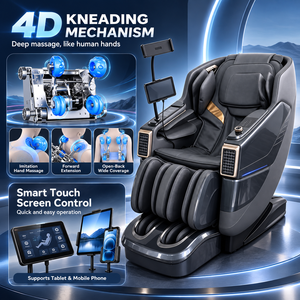Sillón de Masaje con IA, Mecanismo 3D, Control por Voz, Carga Inalámbrica, Rodillos para Pies, Masaje de Pantorrillas, Bluetooth - Product Image 2