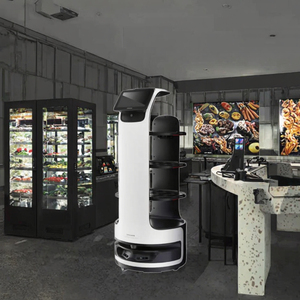 Robot de livraison de nourriture en libre-service intelligent 2023 Robot humanoïde d'évitement d'obstacles automatique <span class=keywords><strong>commercial</strong></span> - Product Image 3