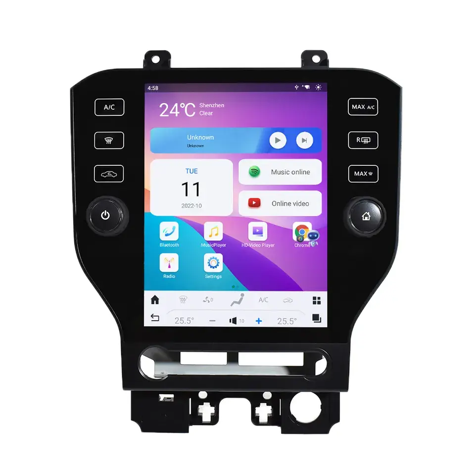 12,1 дюймов android11 sync1 sync2 sync3автомобильный радиоплеер для Ford Mustang 2009-2013 GPS навигация автомобильный аудио видео carplay