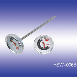 Thermomètre à viande SW ClassicMeat, cadran de 62 mm, thermomètre pour volaille, viande et barbecue, guide pratique de la température avec indication de la plage cible - Product Image 1