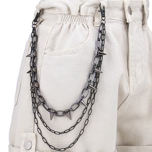 Fenyi <span class=keywords><strong>ชุด</strong></span><span class=keywords><strong>เด</strong></span>รสยีนส์แฟชั่นสไตล์ฮิปฮอป<span class=keywords><strong>ส</strong></span>ายรัดเอวหลากชั้น<span class=keywords><strong>ส</strong></span>ำหรับการแสดงบนเวที - Product Image 1