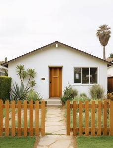 Valla de piquete de oreja de perro para jardines, parques, fácil de instalar, tablas de valla de madera, patios residenciales americanos, valla duradera de madera maciza - Product Image 6