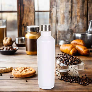 Taza de agua portátil de acero inoxidable de doble capa 304 con borde cruzado, diseño de jarrón de <span class=keywords><strong>boca</strong></span> pequeña, termo térmico para el hogar - Product Image 4