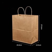 Sac d'emballage alimentaire de livraison de logo imprimé personnalisé sac de nourriture à emporter sacs en papier kraft de restaurant