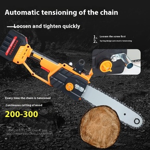 Scie à chaîne sans fil portable personnalisée, à une main, sans balais, à batterie lithium, petite scie de déboisement domestique, haute performance industrielle OEM - Product Image 2