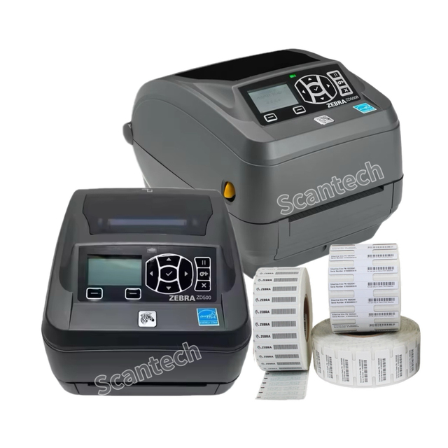Zebra ZD500 Desktop Thermal Transfer Printer RFID & Barcode Label USB Interface Status USB Wireless