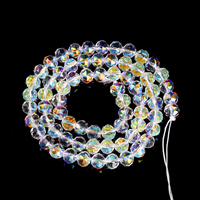 Perles de verre facettées Starlight LINK JD GEMS, boîte de vente en gros d'usine, perles rondes pour la fabrication de bijoux