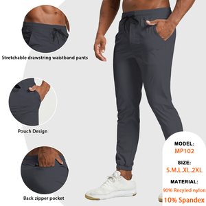 Pantalons de sport pour hommes OEM, basketball, course à pied, séchage rapide, amples, légers, avec poches, couleur unie, pantalons de <span class=keywords><strong>jogging</strong></span> pour hommes - Product Image 2