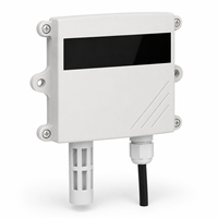 Capteur de température et d'humidité pour conduits d'air TH800 IP64 étanche haute précision, transmetteur Modbus-RTU avec écran LCD 24VDC pour CVC