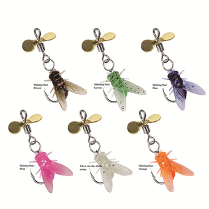 เบ็ดตกปลาขนาดเล็กแบบมีใบพัดดัดแปลงใบมีดหมุนแบบอ่อนเหมาะสำหรับปลาแมนดารินปลาจีน - Product Image 4