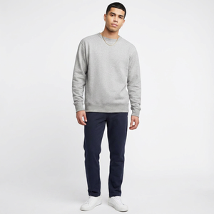 Wholesale Heavyweight Cotton <b>Waffle</b> T Shirt Long Sleeve Crew Neck Thermal Streetwear <b>Jumper</b> Pullover for <b>Men</b> - Product Image 1