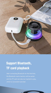 Support de téléphone magnétique portable, haut-parleur intelligent mini pour enceintes Bluetooth, pour une utilisation à la maison <span class=keywords><strong>et</strong></span> en extérieur, avec fonction étanche IPX6 - Product Image 6