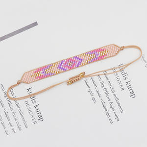 Femme perles tissées à la main réglable bohème graine perlée Bracelet fait à la main Miyuki Bracelet pour les femmes - Product Image 2