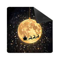 Tapis de jeu de Mahjong imprimé squelette effrayant pour Halloween, motif toile d'araignée et crâne, dessous de table