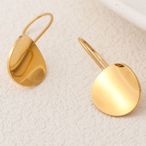 Bulk Custom Waterproof Stainless Steel <b>Earrings</b> 18k Gold Plated <b>Fine</b> <b>Stud</b> <b>Earrings</b> Based <b>Earring</b> for Women Teen Girls - Product Image 2